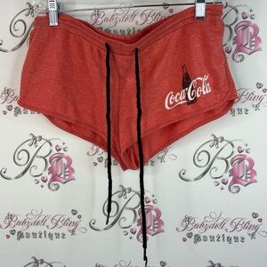 Coca Cola shorts mini booty logo Coca Cola soda pop cute black Red Shorts